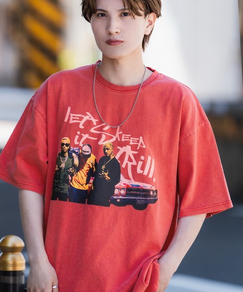 SIDEWAY STANCE tシャツ 「SIDEWAY STANCE」ピグメント加工