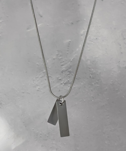 プレートネックレス プレートネックレス（タグ）[NS-609]｜ネックレス