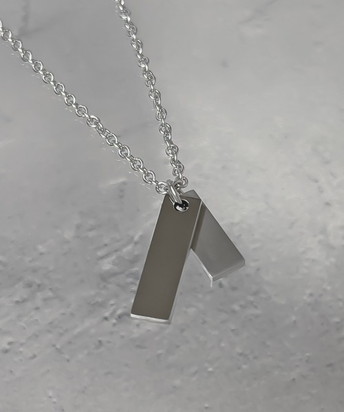 SBG by 7JEWELRY ネックレス ダブルプレートチェーンネックレス