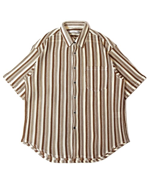 JACKROSE（ジャックローズ） シャツ LV ジャガードストライプSSシャツ