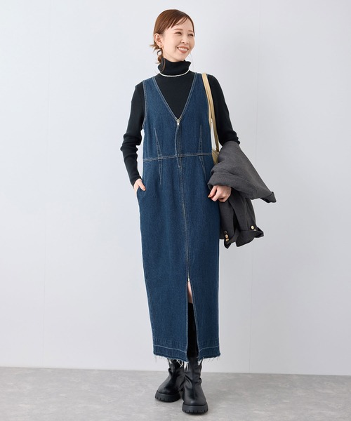 ベイビー　ワンピース　ジャンスカ ROPE' PICNIC（ロペ ピクニック） ジャンパースカート デニム