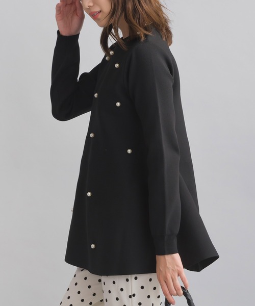 PICCIN PERLA ニット セーター パール付きチュニックニット