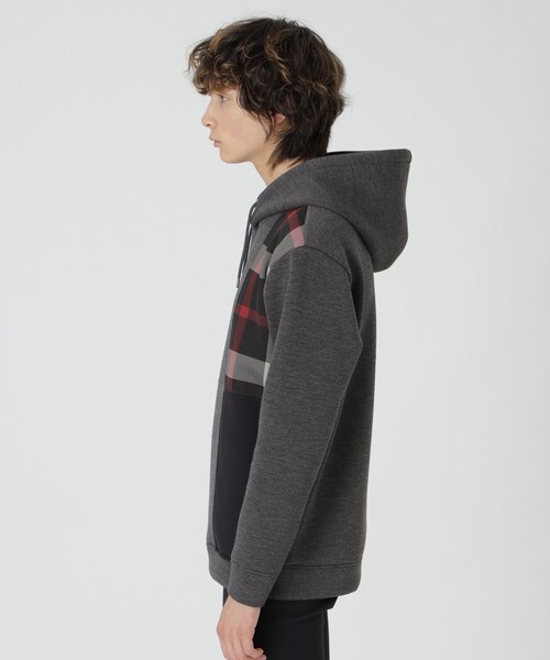 BLACK LABEL CRESTBRIDGE パーカー パッチワークチェック