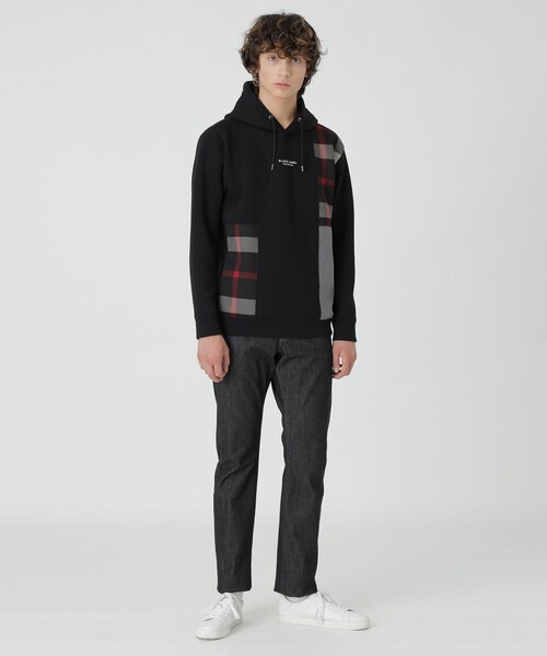 BLACK LABEL CRESTBRIDGE パーカー パッチワークチェック