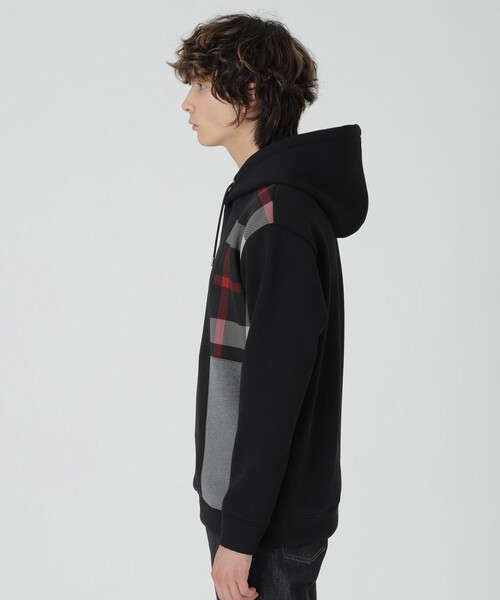 BLACK LABEL CRESTBRIDGE パーカー パッチワークチェック