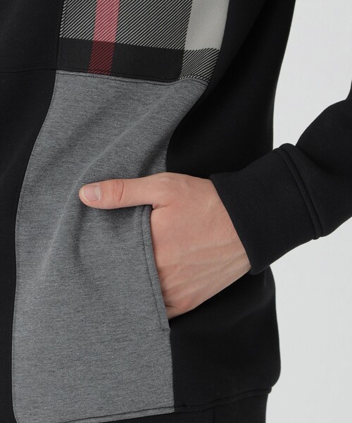 BURBERRY BLACK LABEL CRESTBRIDGE パーカーセット BLACK LABEL CRESTBRIDGE パーカー パッチワークチェック