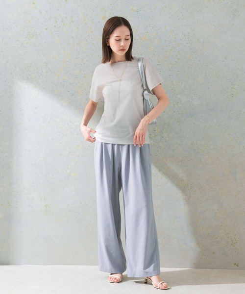 〔 +サイズ 〕 コットンシアーフライス カットソー tシャツ シアーフライスTシャツ レディース : ZOZOTOWN Yahoo!店