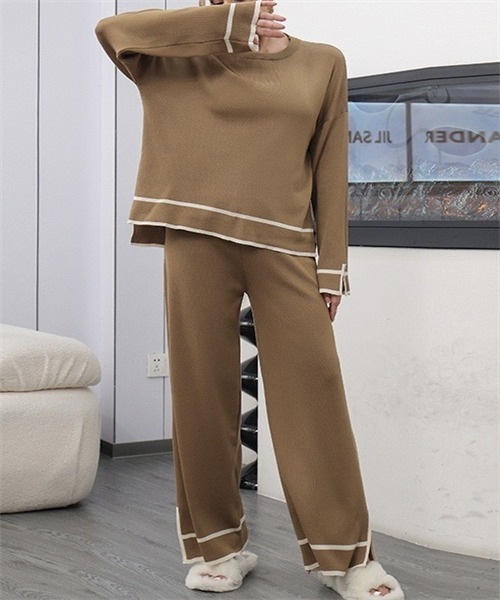 Dream garden（ドリームガーデン） ニット セーター 配色スリット