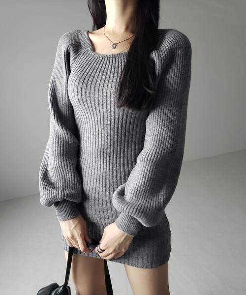 me+em select（ミームセレクト） ワンピース 「 2color 」スクエア