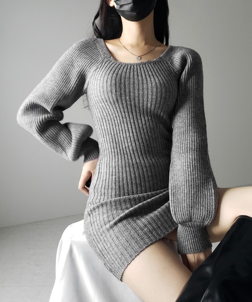 me+em select（ミームセレクト） ワンピース 「 2color 」スクエア