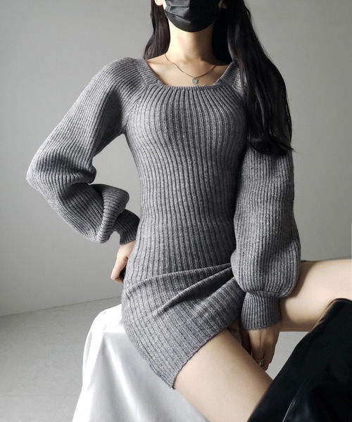 me+em select（ミームセレクト） ワンピース 「 2color 」スクエア