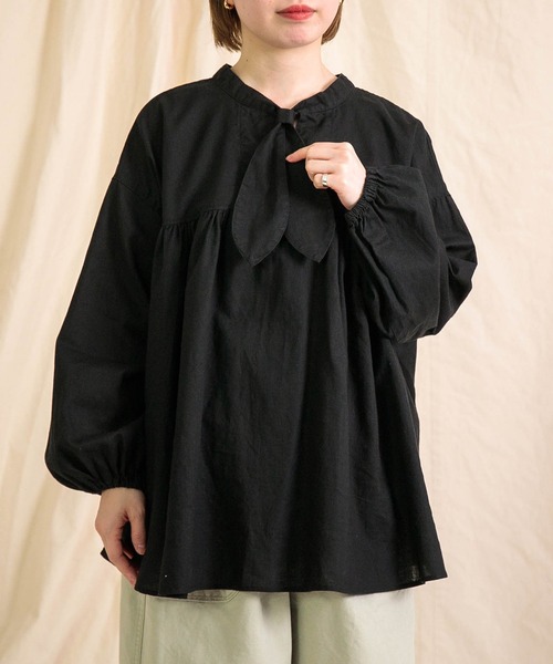 Brocante ブラウス シャツ 「Brocante / ブロカント」 20s綿麻