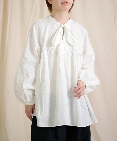 Brocante ブラウス シャツ 「Brocante / ブロカント」 20s綿麻