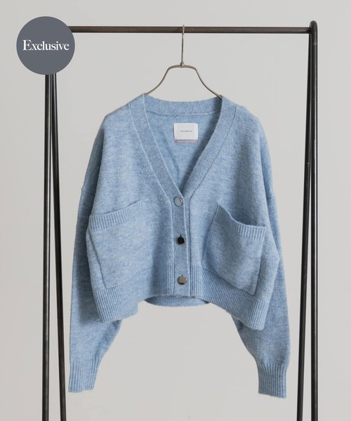 カーディガン 「別注」MIDIUMISOLID×TGM　wide cardigan レディース