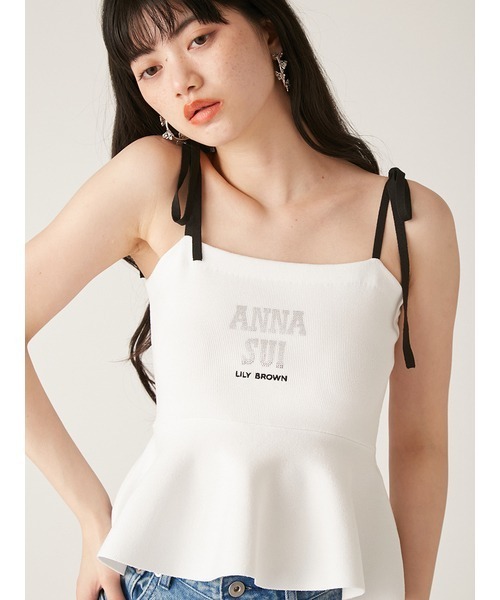 ★新品【LILY BROWN × ANNA SUI】ペプラムトップス WEB限定カラー】【LILY BROWN × ANNA SUI】ペプラムトップス