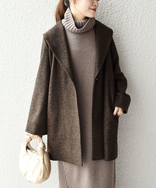 SHIPS（シップス） コート ONE SIZE ブラウン レディース : ZOZOTOWN