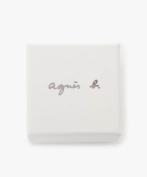 アニエスべー　リボン　ロゴ　ドロップピアス agnes b.｜H925 リボン 