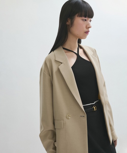 ADAM ET ROPE' FEMME ドロップショルダージャケット ADAM ET ROPE' ジャケット テーラードジャケット 「サステナブル