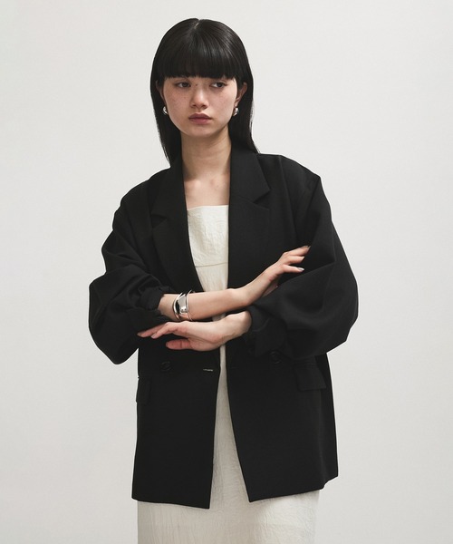 ADAM ET ROPE' FEMME ドロップショルダージャケット ADAM ET ROPE'｜【サステナブル】ドロップショルダージャケット