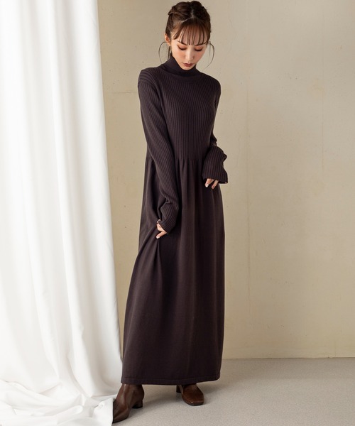 「MILLION CARATS」 ニットワンピース FREE サックスブルー レディース_画像4