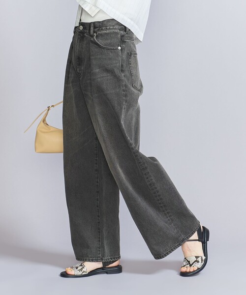 BEAUTY&YOUTH UNITED ARROWSフロントタックデニム BEAUTY＆YOUTH UNITED ARROWS ジーンズ デニム デニムパンツ