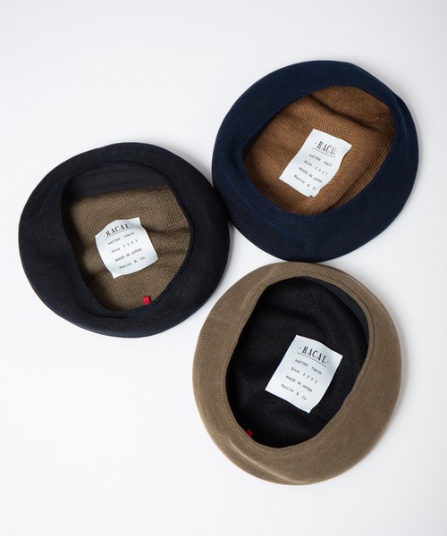 RACAL（ラカル） 帽子 ベレー帽 Spring Soft Knit Beret / スプリング