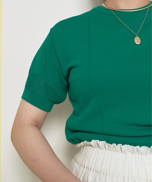 tシャツ シンプルサマーニットトプッス レディース