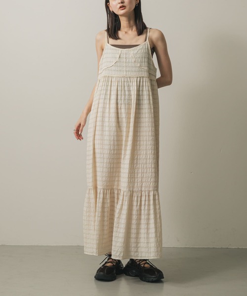 sence of place キャミワンピース SENSE OF PLACE by URBAN RESEARCH ワンピース チェック