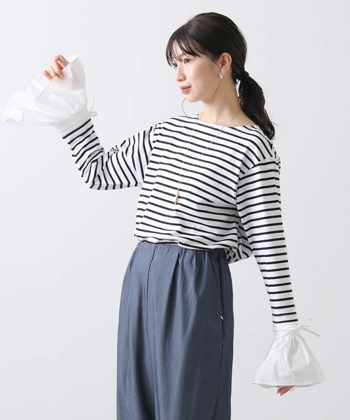 Mewl tシャツ Mewl＿ボーダーキャンディ レディース