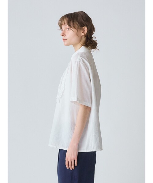 MidiUmi ブラウス シャツ フロントフリルシャツ レディース