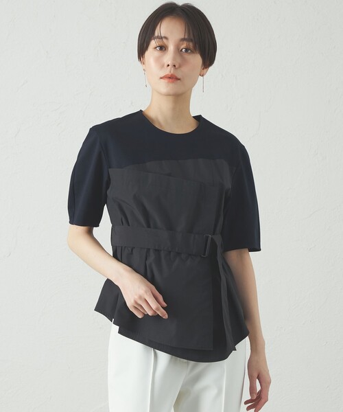 tシャツ 「1枚で着映える」ビスチェコンビカットソー レディース