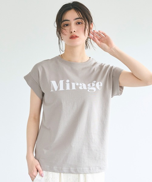⭐︎新品タグ付⭐︎M⭐︎チャコット⭐︎ フレンチスリーブTシャツ coca（コカ） tシャツ 半袖 フレンチスリーブロゴプリントTシャツ