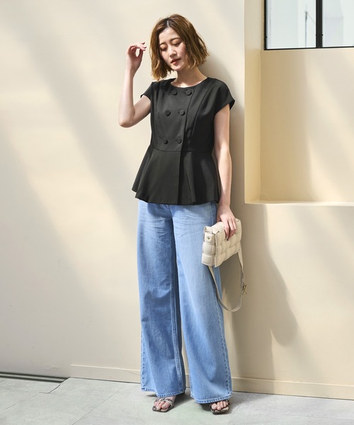 RUIRUE BOUTIQUE セットアップ 洗える ｜ フレンチシック パンツ