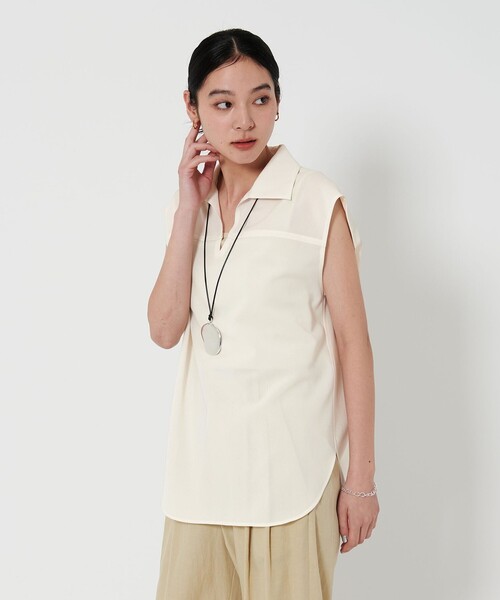 「BEAUTY&YOUTH UNITED ARROWS」 長袖ブラウス S ダークグレー レディース BEAUTY＆YOUTH UNITED ARROWS ブラウス シャツ スキッパー
