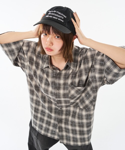kutir（クティール） シャツ VINTAGEWASHED OMBRE CHECK SHIRT