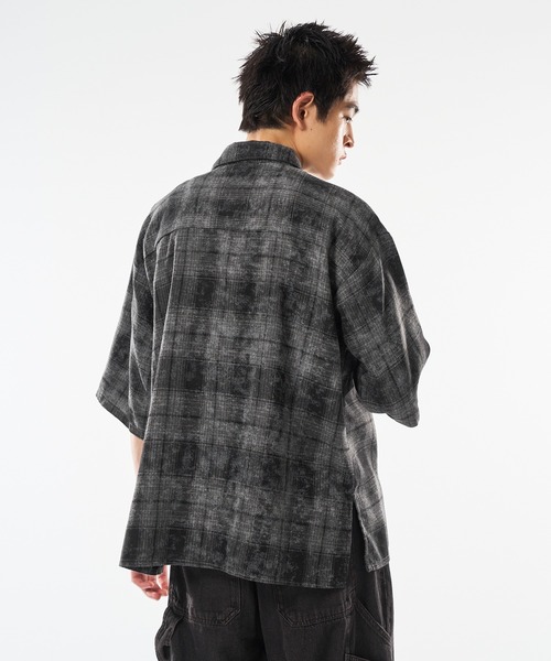 kutir（クティール） シャツ VINTAGEWASHED OMBRE CHECK SHIRT 