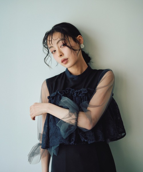 haremode ハレモード シフォンドレス ブラック 結婚式 お呼ばれ 二次会 haremode ドレス クラシカルシフォンレイヤード パーティー