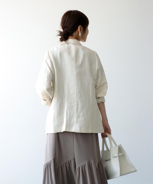 極美品✨ ワイズ Y's リネン テンセル テーラードジャケット ベージュ セール】【MAGASIN DE MODE Onjna】メッシュテーラード