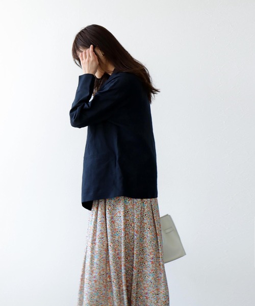 Jines（ジネス） ジャケット テーラードジャケット イージーケアリネン