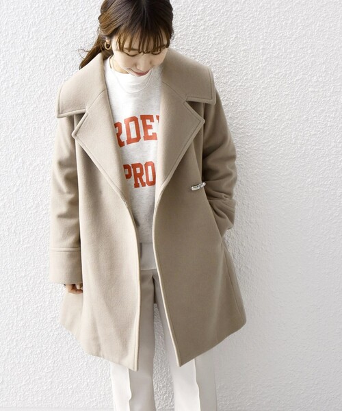 SHIPS any 「SHIPS any」 チェスターコート 38 ベージュ レディース