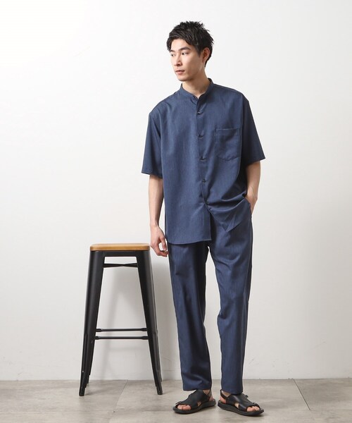 THE SHOP TK uvカット パンツ クールファイバーイージーパンツ 接触冷