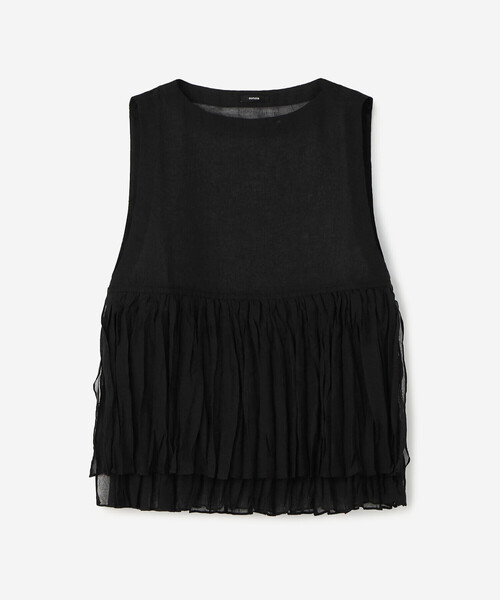 Bshop ベスト ジレ eunoia | オーガンザレイヤードベスト WOMEN