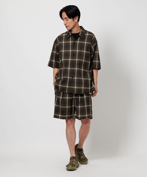 美品 koti B&Y メリノウール キャンプカラーショート スリーブシャツ L BEAUTY&YOUTH UNITED ARROWS｜<koti BEAUTY&YOUTH> メリノウール