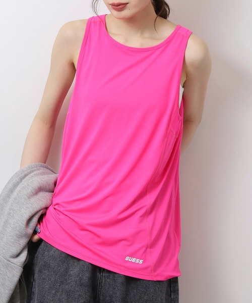 タンクトップ ノースリーブ GUESS ACTIVE TOP  タンクトップ レディース
