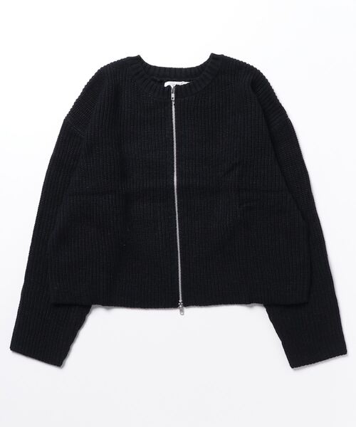 「Shelly island」 ニットカーディガン FREE ブラック レディース_画像2