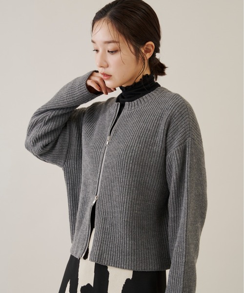 「Shelly island」 ニットカーディガン FREE ブラック レディース_画像5