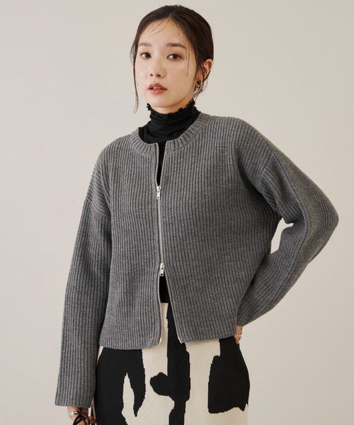 「Shelly island」 ニットカーディガン FREE ブラック レディース_画像6