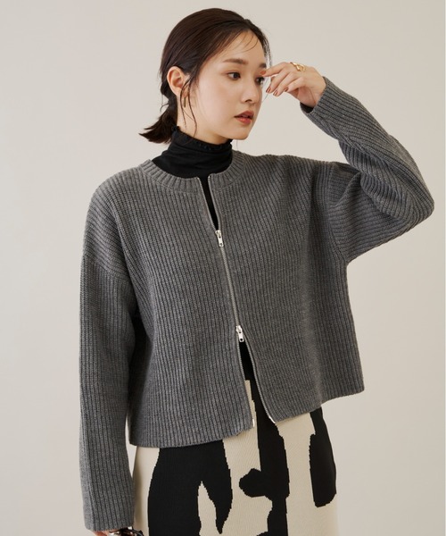 「Shelly island」 ニットカーディガン FREE ブラック レディース_画像7