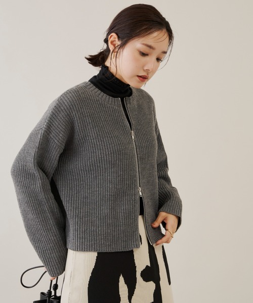 「Shelly island」 ニットカーディガン FREE ブラック レディース_画像8