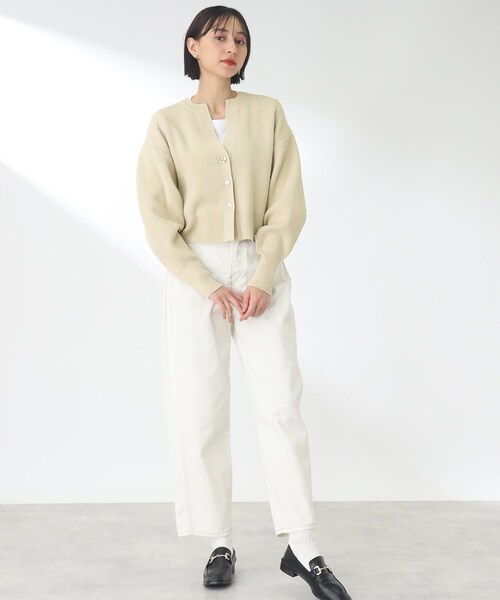 THE SHOP TK 「THE 」 ニットカーディガン 12 ブラック レディース